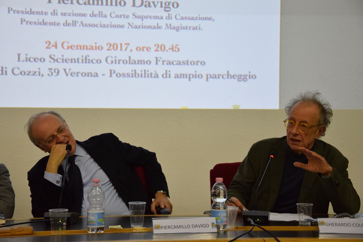 Rivedi su YOUTUBE la serata che Piercamillo Davigo e Gherardo Colombo ci hanno regalato – LA TUA GIUSTIZIA NON È LA MIA (24 Gennaio 2017)
