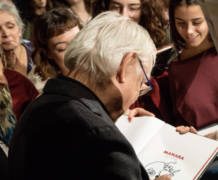 Ecco due video che ci ricordano l’incontro con Milo Manara.