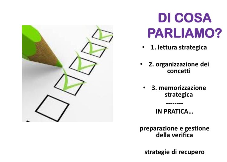 07-11-19: “Studio con successo:
lettura strategica, organizzazione dei contenuti e gestione del tempo per studenti sereni e famiglie felici” (Relazione e Slides)