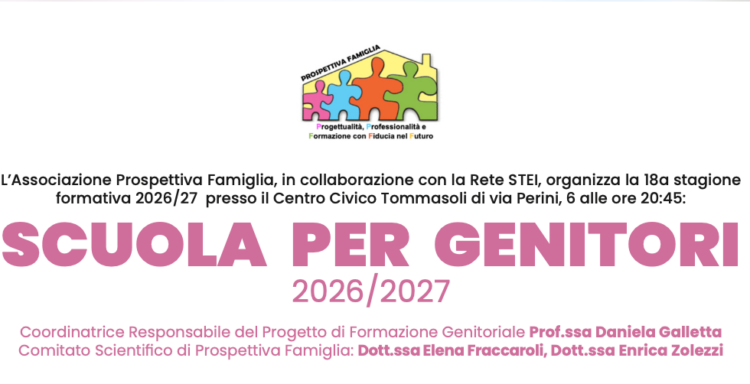 Ecco la 18a stagione formativa della SCUOLA PER GENITORI di Prospettiva Famiglia – Anno 2026/27