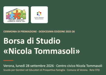 28 settembre 2026 – CERIMONIA DI PREMIAZIONE · 12° EDIZIONE 2025-26 Borsa di Studio «Nicola Tommasoli» (IMMAGINI e PRESENTAZIONE)